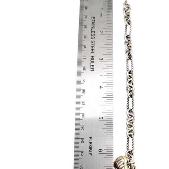 DAVID YURMAN HEART TOGGLE BRACELET sterling silver and 18k - Picture 5 of 6